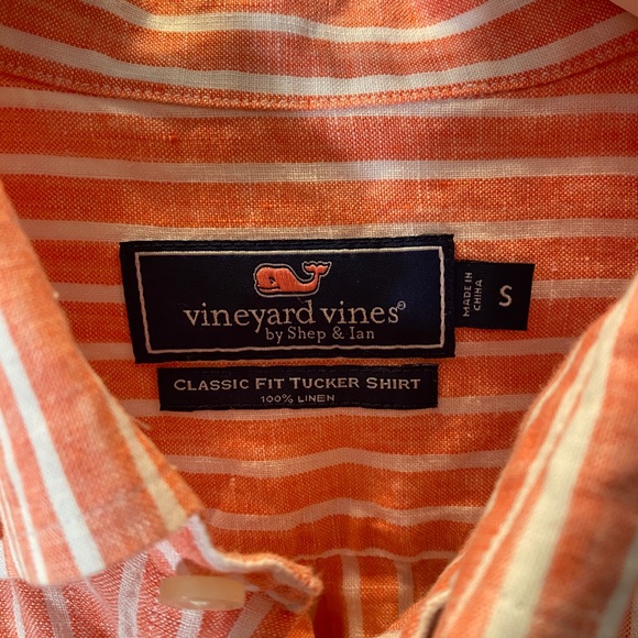 Vineyard vines men’s small linen shirt - Picture 4 of 7
